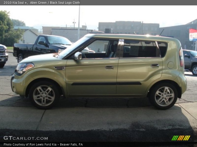 Alien Green / Black Soul Logo Cloth 2010 Kia Soul +