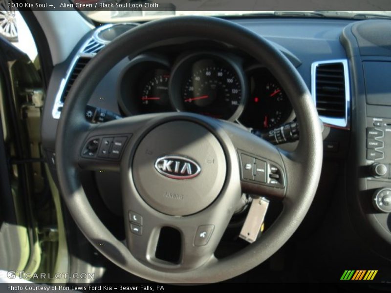 Alien Green / Black Soul Logo Cloth 2010 Kia Soul +