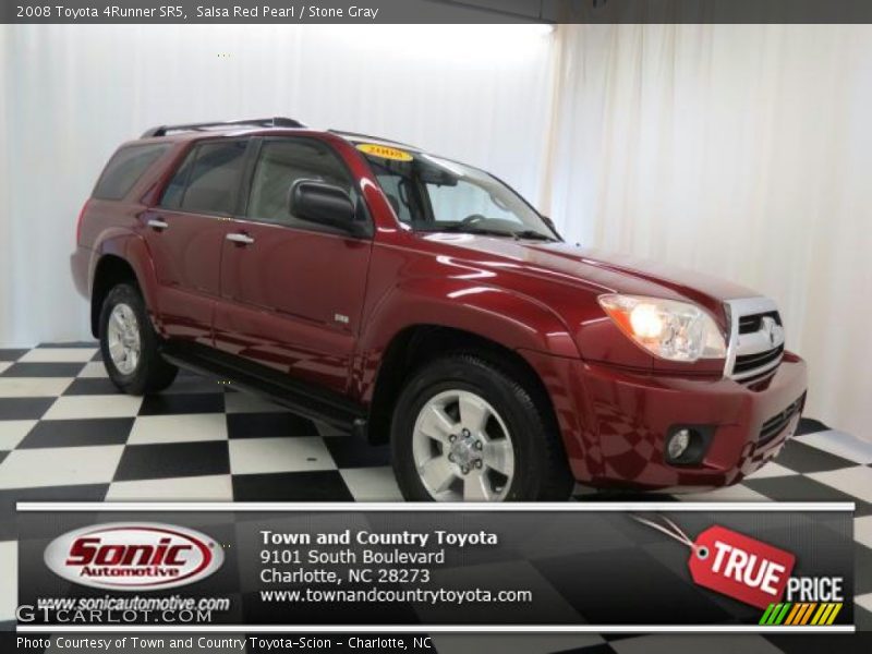 Salsa Red Pearl / Stone Gray 2008 Toyota 4Runner SR5