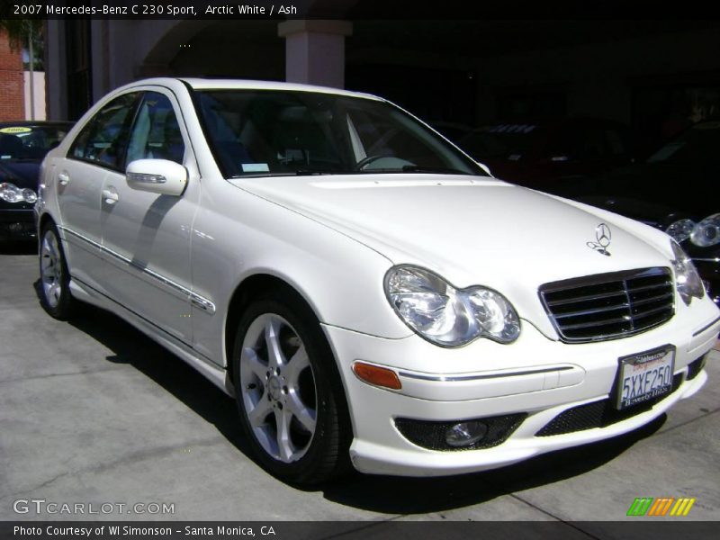 Arctic White / Ash 2007 Mercedes-Benz C 230 Sport