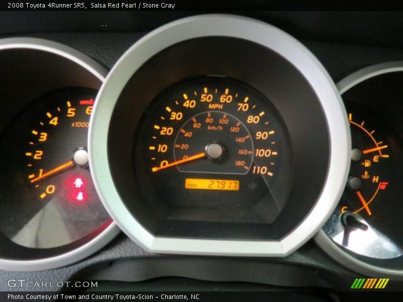 Salsa Red Pearl / Stone Gray 2008 Toyota 4Runner SR5