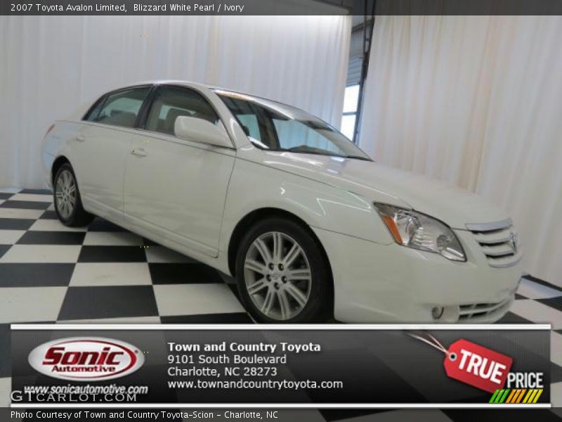 Blizzard White Pearl / Ivory 2007 Toyota Avalon Limited