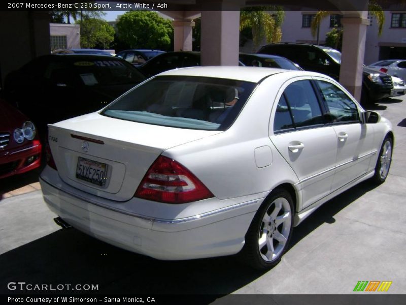 Arctic White / Ash 2007 Mercedes-Benz C 230 Sport