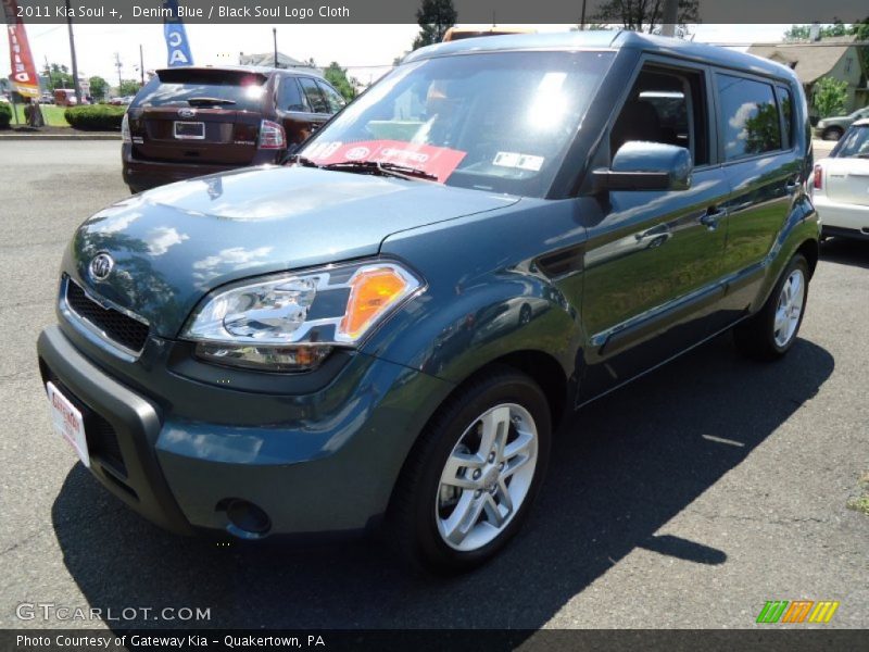 Denim Blue / Black Soul Logo Cloth 2011 Kia Soul +