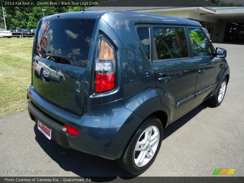 Denim Blue / Black Soul Logo Cloth 2011 Kia Soul +