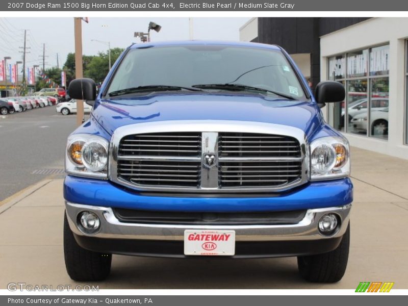 Electric Blue Pearl / Medium Slate Gray 2007 Dodge Ram 1500 Big Horn Edition Quad Cab 4x4