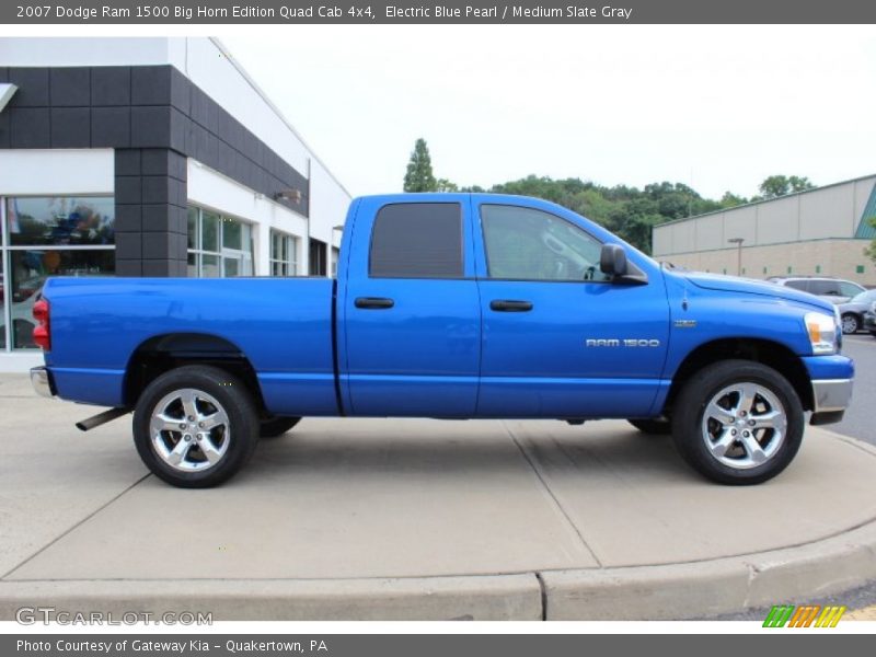 Electric Blue Pearl / Medium Slate Gray 2007 Dodge Ram 1500 Big Horn Edition Quad Cab 4x4