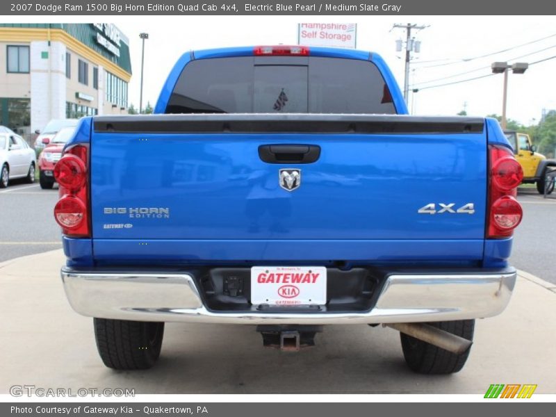 Electric Blue Pearl / Medium Slate Gray 2007 Dodge Ram 1500 Big Horn Edition Quad Cab 4x4