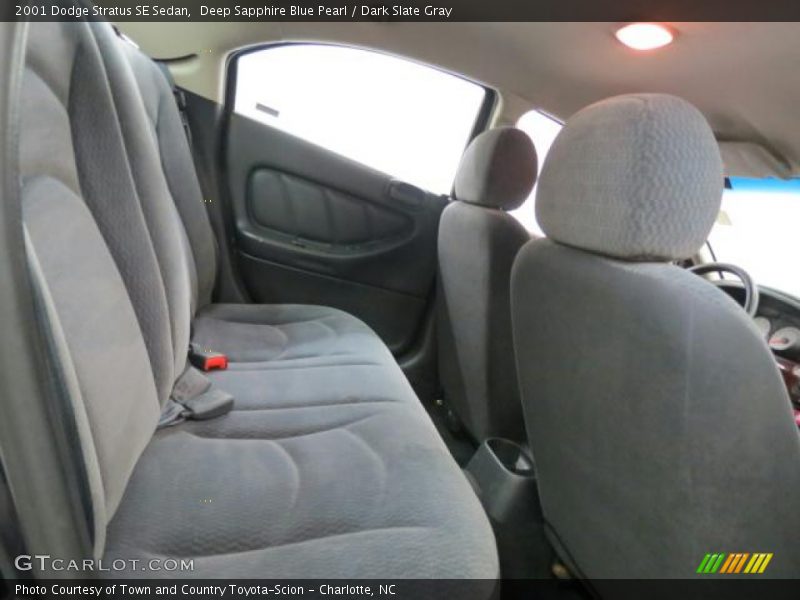 Deep Sapphire Blue Pearl / Dark Slate Gray 2001 Dodge Stratus SE Sedan