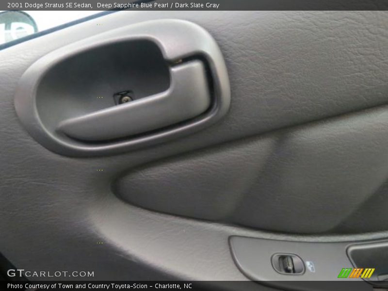 Deep Sapphire Blue Pearl / Dark Slate Gray 2001 Dodge Stratus SE Sedan