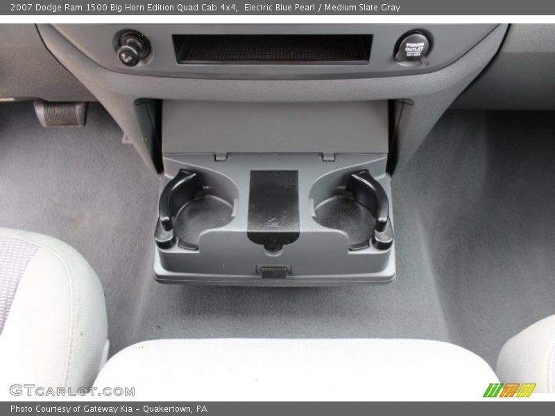 Electric Blue Pearl / Medium Slate Gray 2007 Dodge Ram 1500 Big Horn Edition Quad Cab 4x4