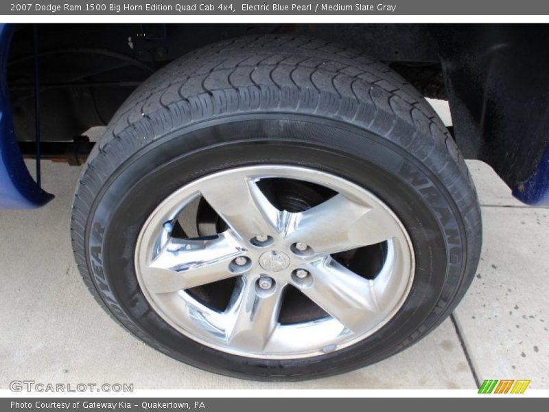 Electric Blue Pearl / Medium Slate Gray 2007 Dodge Ram 1500 Big Horn Edition Quad Cab 4x4