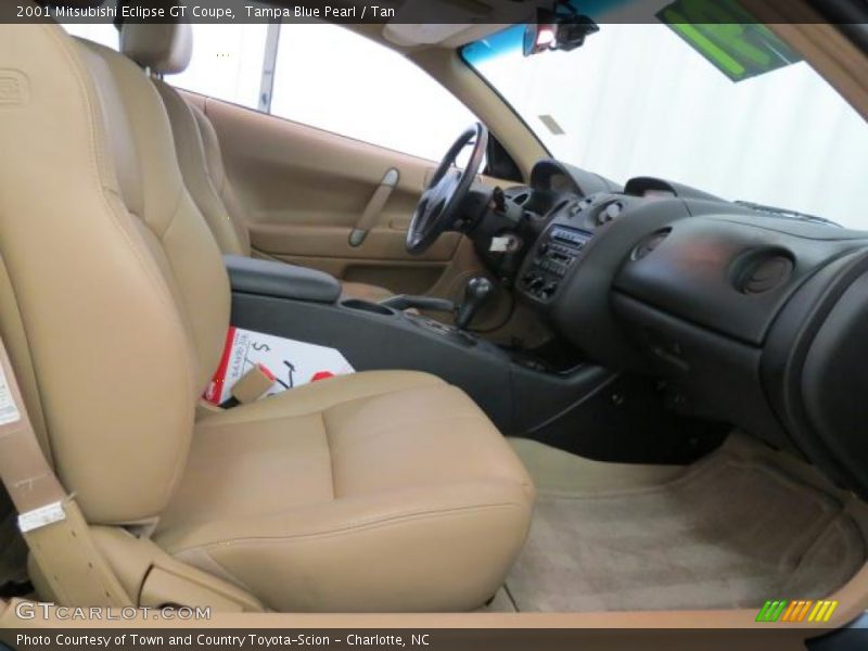 Tampa Blue Pearl / Tan 2001 Mitsubishi Eclipse GT Coupe