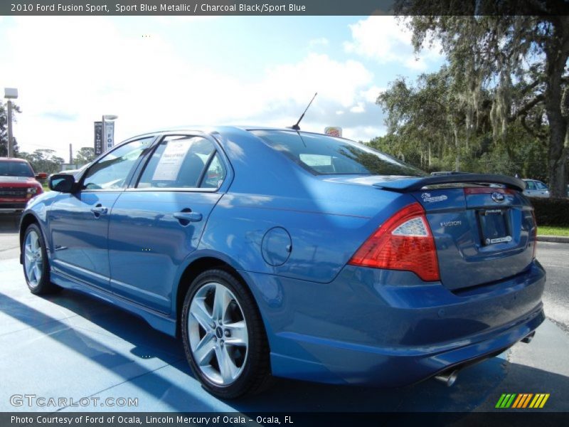 Sport Blue Metallic / Charcoal Black/Sport Blue 2010 Ford Fusion Sport