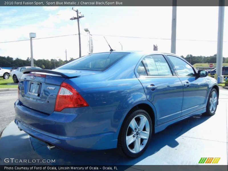Sport Blue Metallic / Charcoal Black/Sport Blue 2010 Ford Fusion Sport