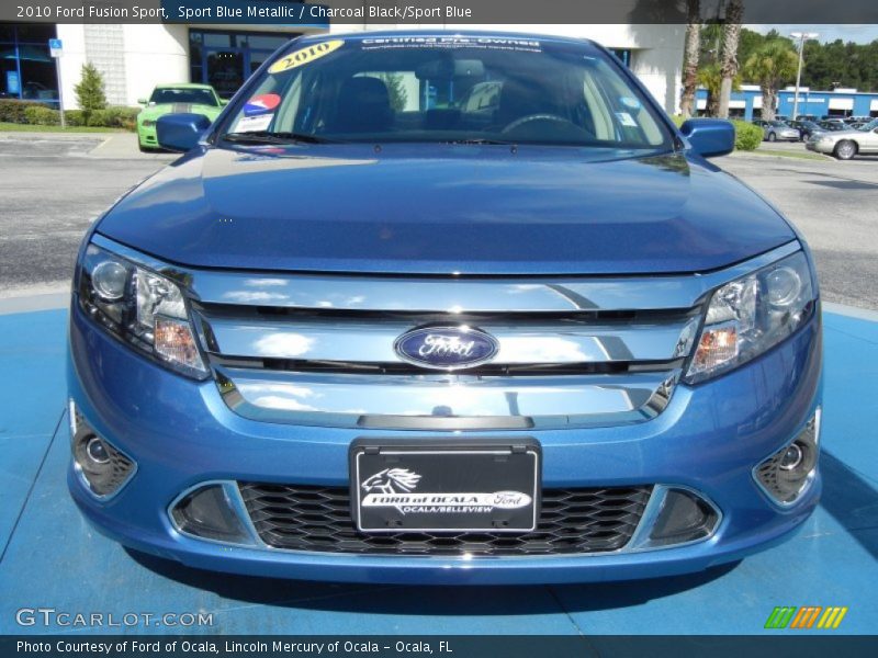 Sport Blue Metallic / Charcoal Black/Sport Blue 2010 Ford Fusion Sport