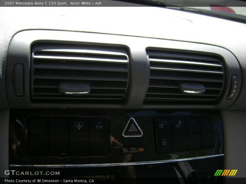 Arctic White / Ash 2007 Mercedes-Benz C 230 Sport