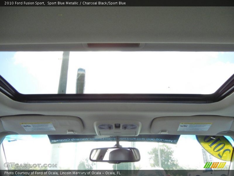 Sport Blue Metallic / Charcoal Black/Sport Blue 2010 Ford Fusion Sport