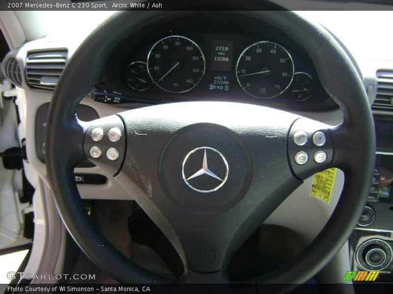 Arctic White / Ash 2007 Mercedes-Benz C 230 Sport