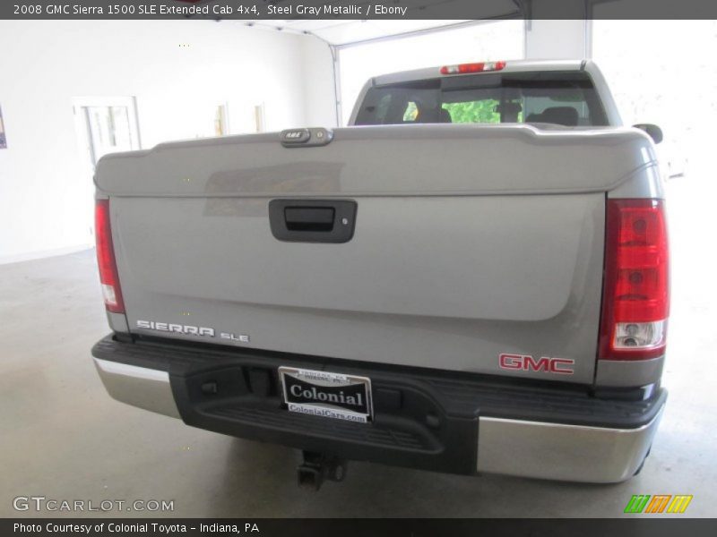 Steel Gray Metallic / Ebony 2008 GMC Sierra 1500 SLE Extended Cab 4x4