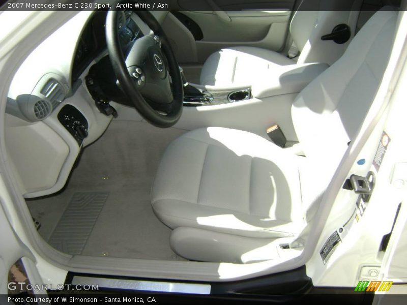 Arctic White / Ash 2007 Mercedes-Benz C 230 Sport
