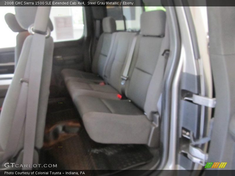 Steel Gray Metallic / Ebony 2008 GMC Sierra 1500 SLE Extended Cab 4x4