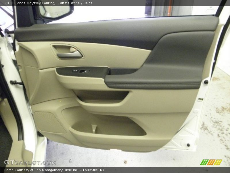 Taffeta White / Beige 2012 Honda Odyssey Touring