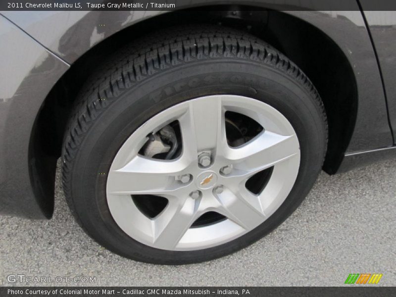 Taupe Gray Metallic / Titanium 2011 Chevrolet Malibu LS