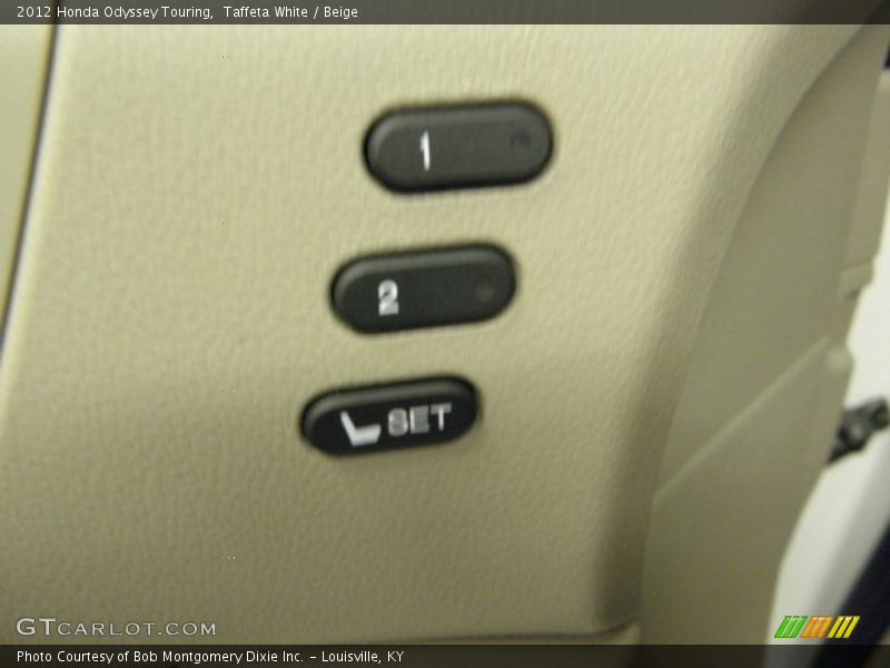 Taffeta White / Beige 2012 Honda Odyssey Touring