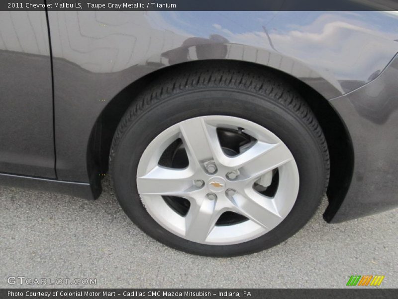 Taupe Gray Metallic / Titanium 2011 Chevrolet Malibu LS
