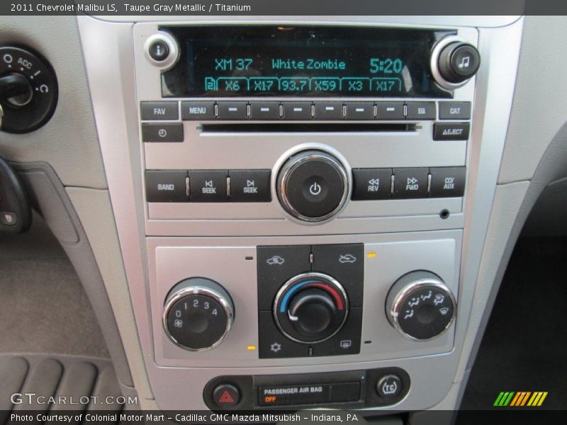 Taupe Gray Metallic / Titanium 2011 Chevrolet Malibu LS