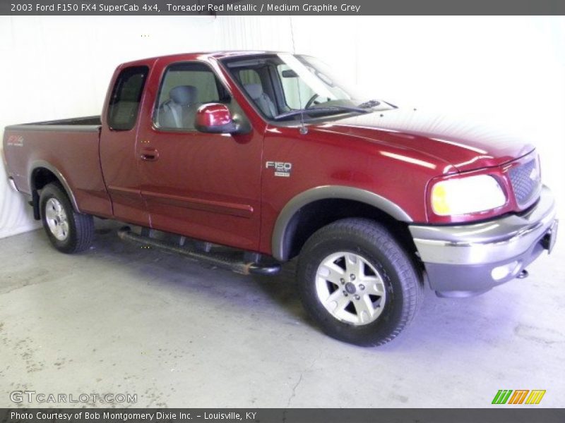 Toreador Red Metallic / Medium Graphite Grey 2003 Ford F150 FX4 SuperCab 4x4