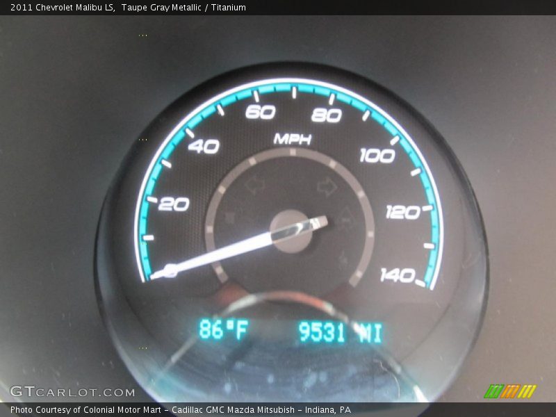 Taupe Gray Metallic / Titanium 2011 Chevrolet Malibu LS