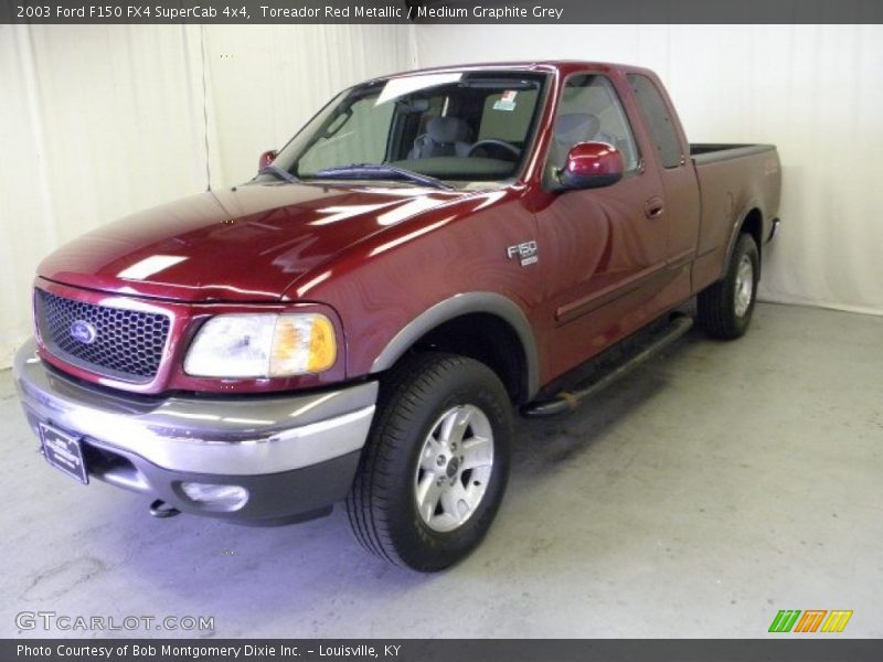 Toreador Red Metallic / Medium Graphite Grey 2003 Ford F150 FX4 SuperCab 4x4