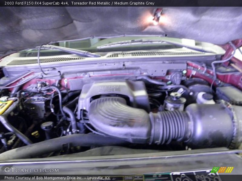 Toreador Red Metallic / Medium Graphite Grey 2003 Ford F150 FX4 SuperCab 4x4