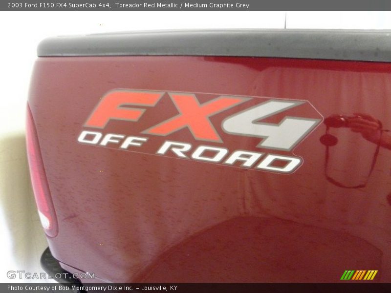 Toreador Red Metallic / Medium Graphite Grey 2003 Ford F150 FX4 SuperCab 4x4