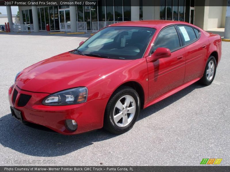 Crimson Red / Ebony 2007 Pontiac Grand Prix Sedan