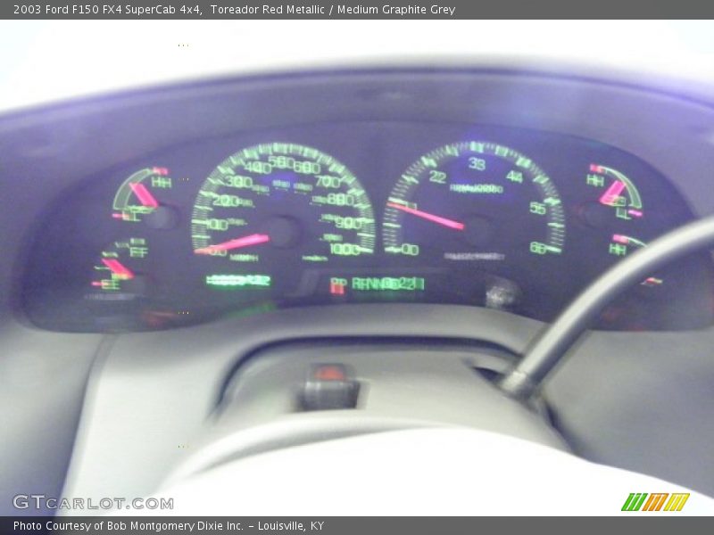 Toreador Red Metallic / Medium Graphite Grey 2003 Ford F150 FX4 SuperCab 4x4