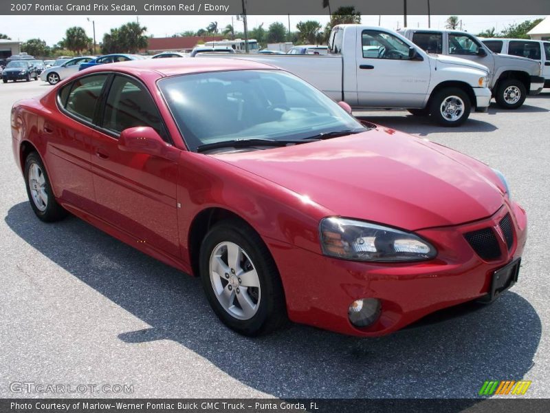 Crimson Red / Ebony 2007 Pontiac Grand Prix Sedan