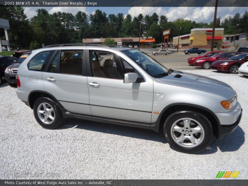 Titanium Silver Metallic / Beige 2002 BMW X5 4.4i