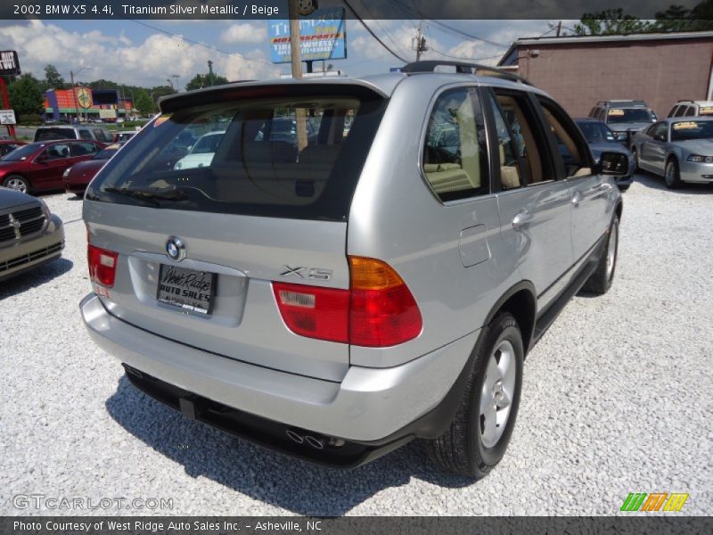 Titanium Silver Metallic / Beige 2002 BMW X5 4.4i