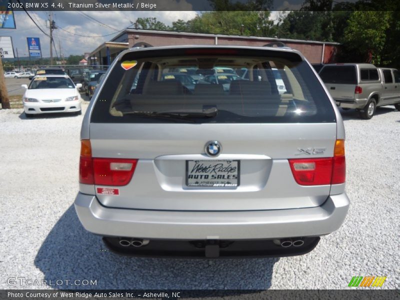 Titanium Silver Metallic / Beige 2002 BMW X5 4.4i