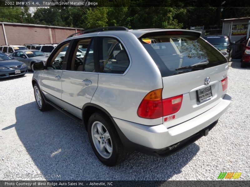 Titanium Silver Metallic / Beige 2002 BMW X5 4.4i