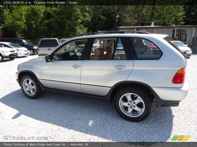 Titanium Silver Metallic / Beige 2002 BMW X5 4.4i
