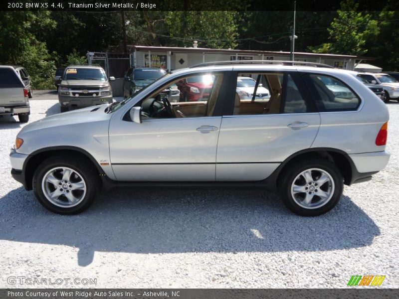 Titanium Silver Metallic / Beige 2002 BMW X5 4.4i