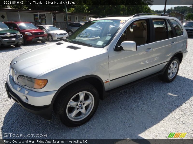 Titanium Silver Metallic / Beige 2002 BMW X5 4.4i