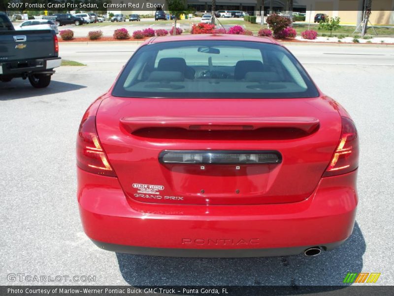 Crimson Red / Ebony 2007 Pontiac Grand Prix Sedan
