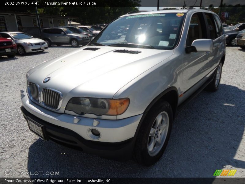 Titanium Silver Metallic / Beige 2002 BMW X5 4.4i