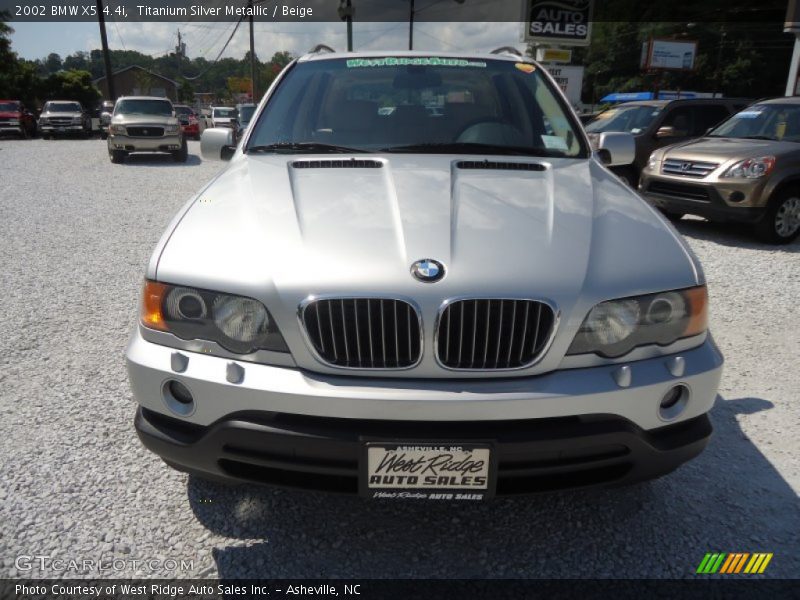 Titanium Silver Metallic / Beige 2002 BMW X5 4.4i