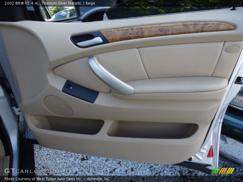 Titanium Silver Metallic / Beige 2002 BMW X5 4.4i